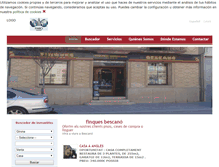 Tablet Screenshot of finquesbescano.com